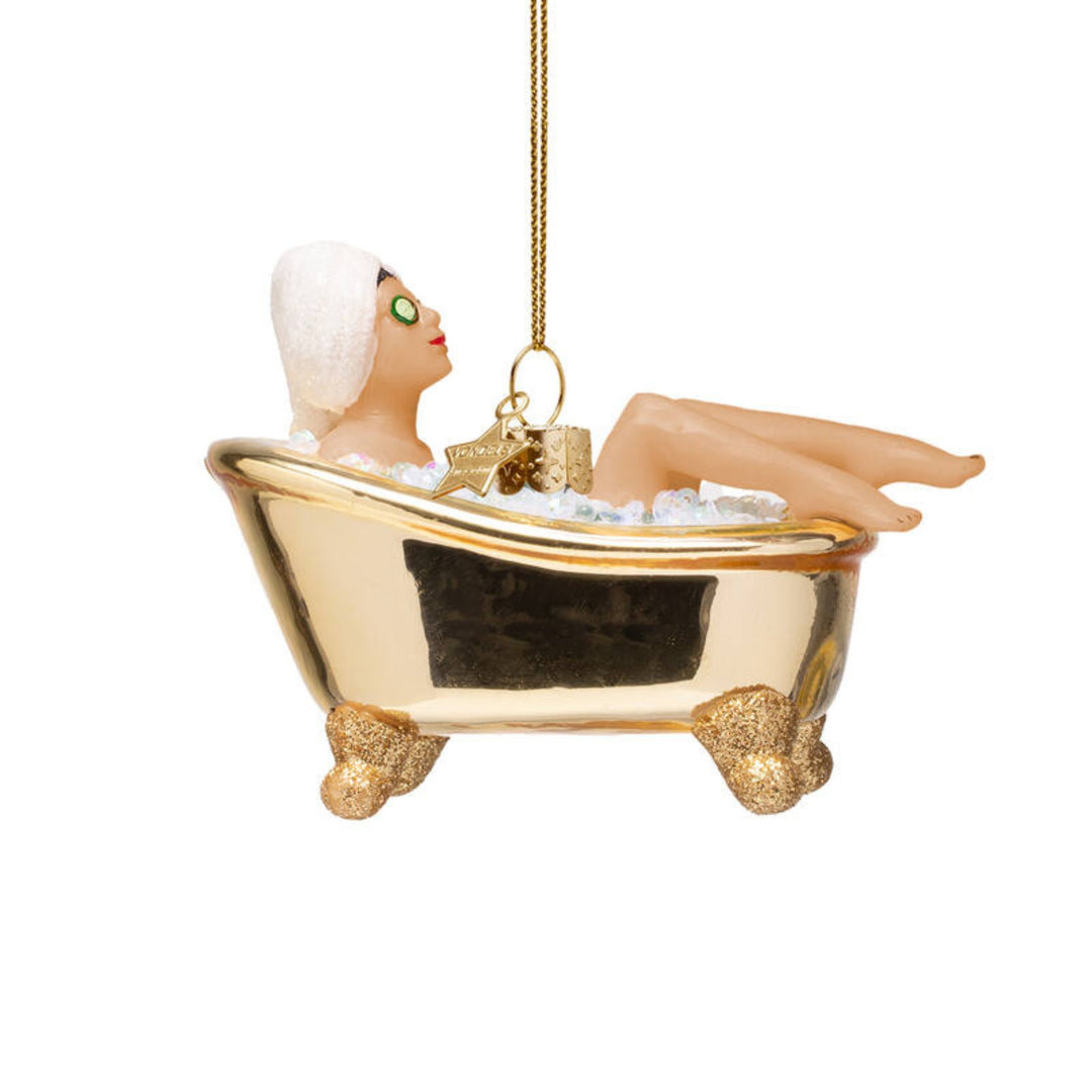 Shiny Gold Bath Ornament