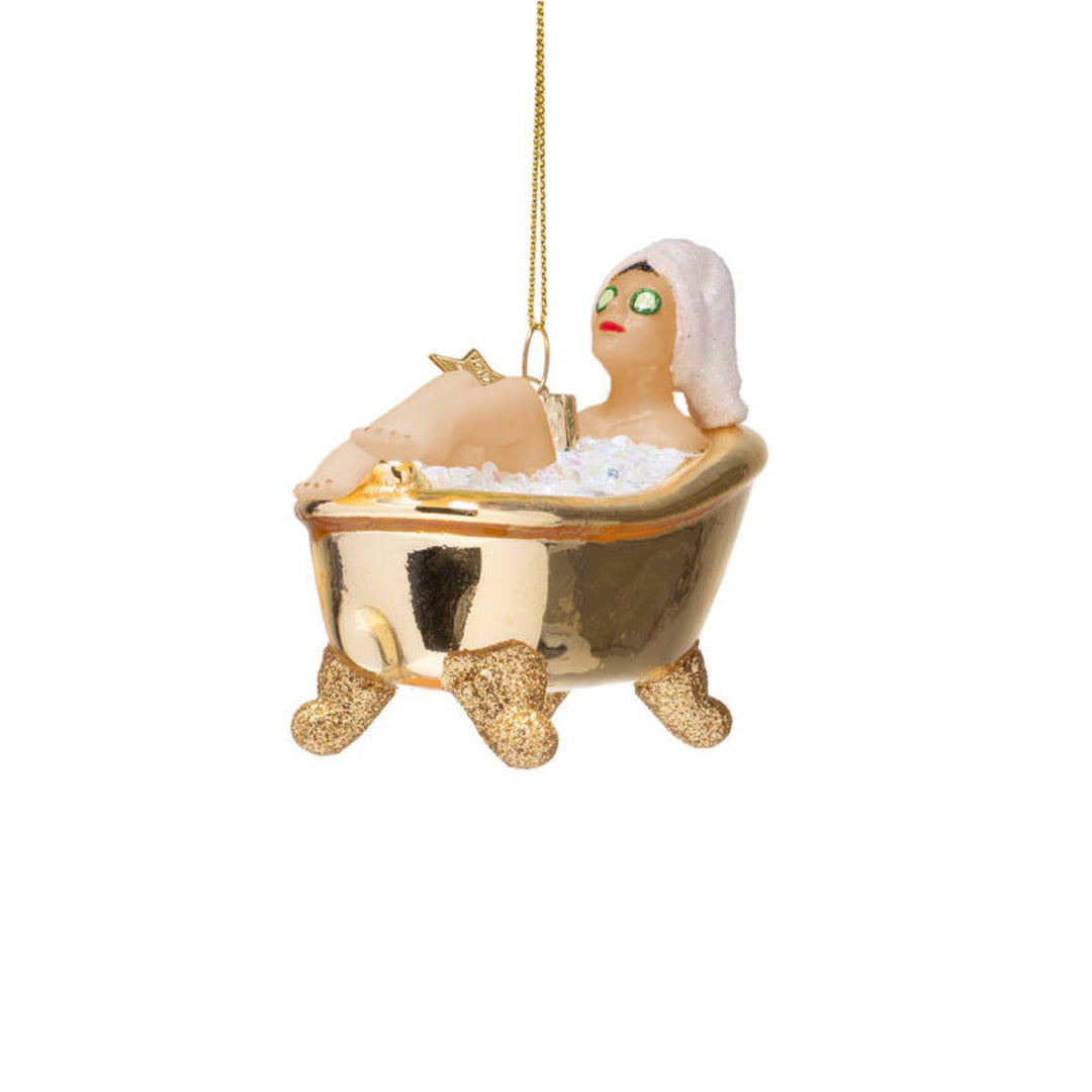 Shiny Gold Bath Ornament