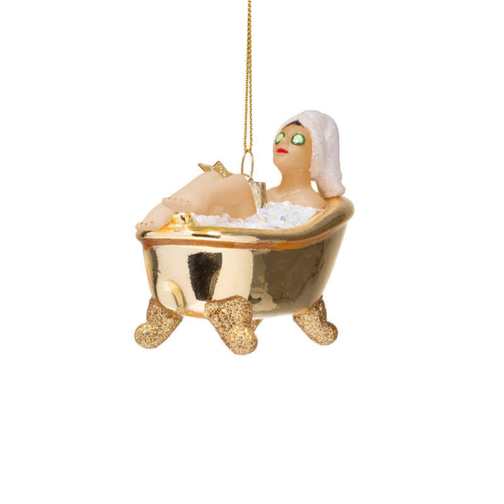 Shiny Gold Bath Ornament