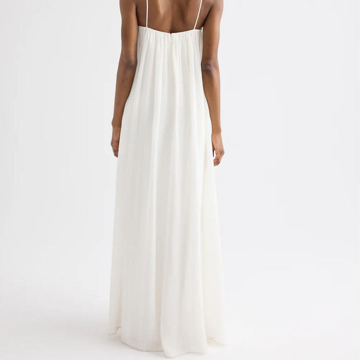 Shirred Column Dress