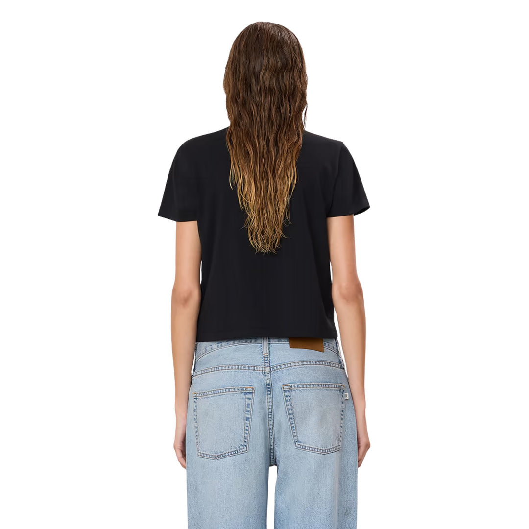 Short Sleeve Boxy Tee in Black