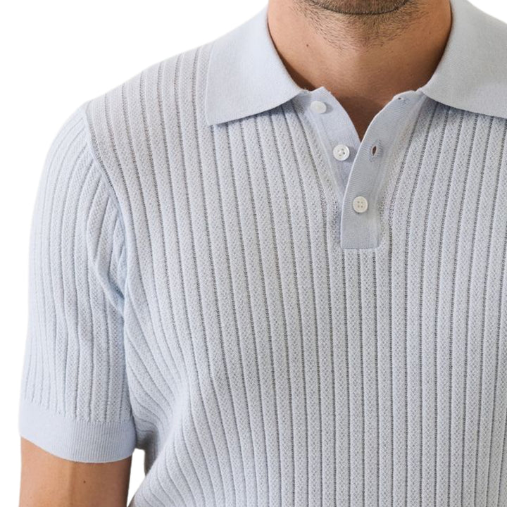 Pale Blue Short Sleeve Polo