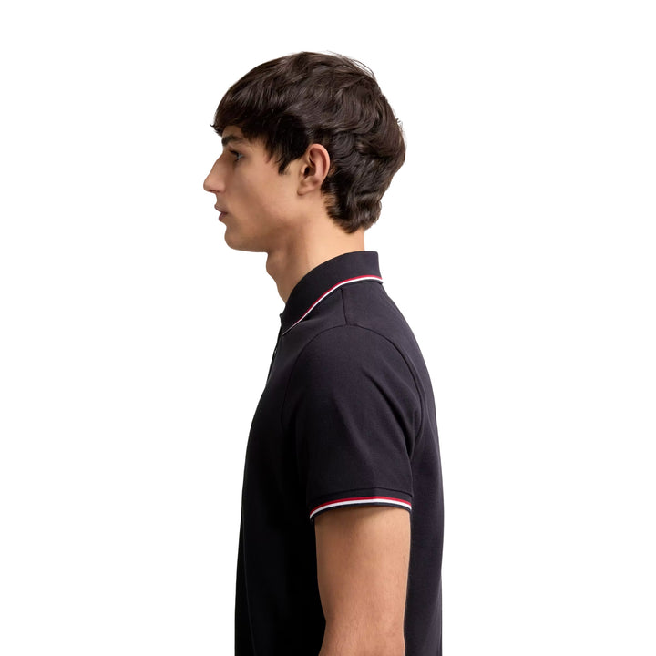 Short Sleeve Polo in Blue
