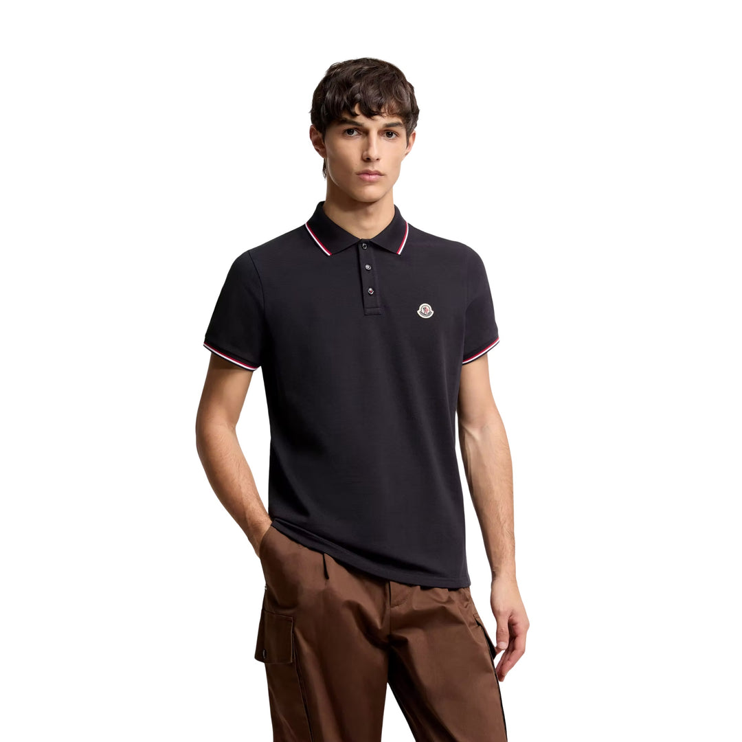 Short Sleeve Polo in Blue