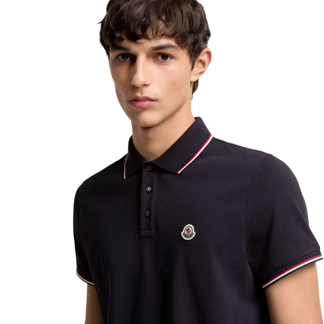 Short Sleeve Polo in Blue