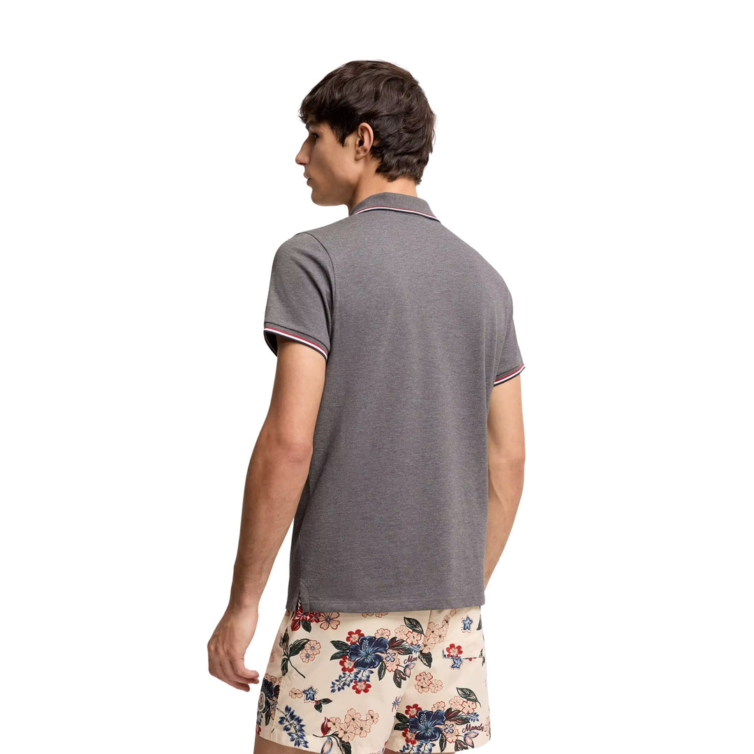 Short Sleeve Polo in Dark Grey