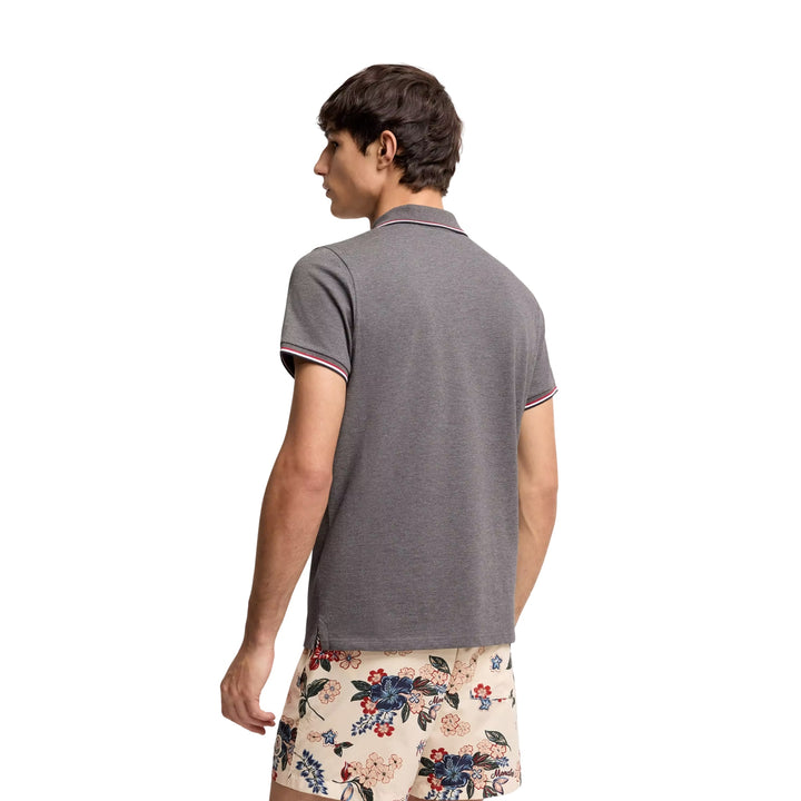 Short Sleeve Polo in Dark Grey