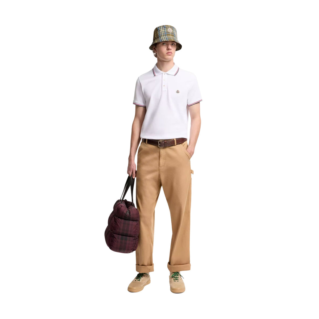 Short Sleeve Polo in White