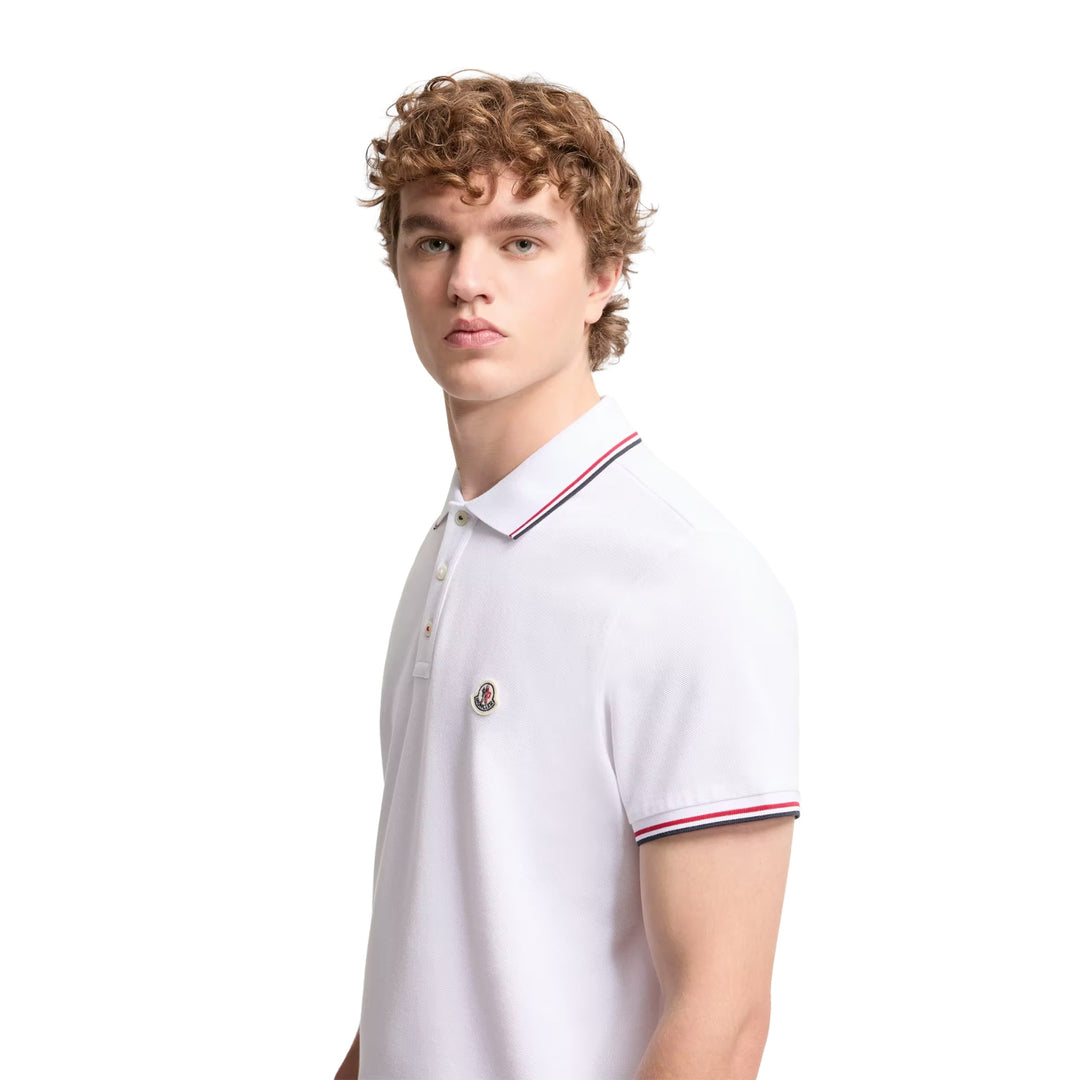 Short Sleeve Polo in White