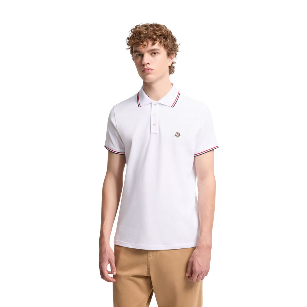 Short Sleeve Polo in White