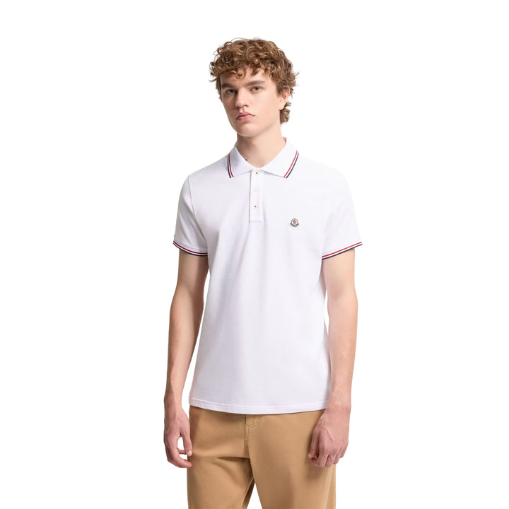 Short Sleeve Polo in White