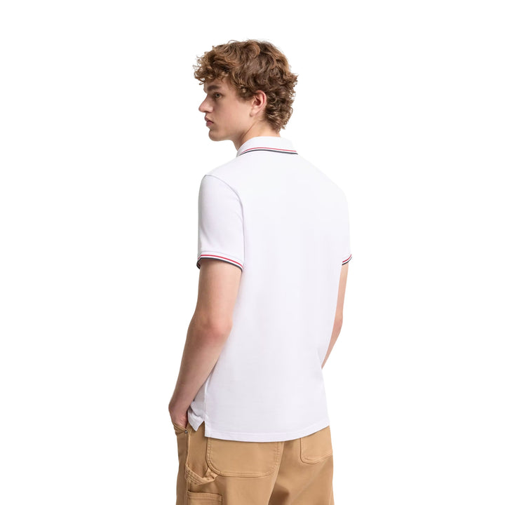 Short Sleeve Polo in White