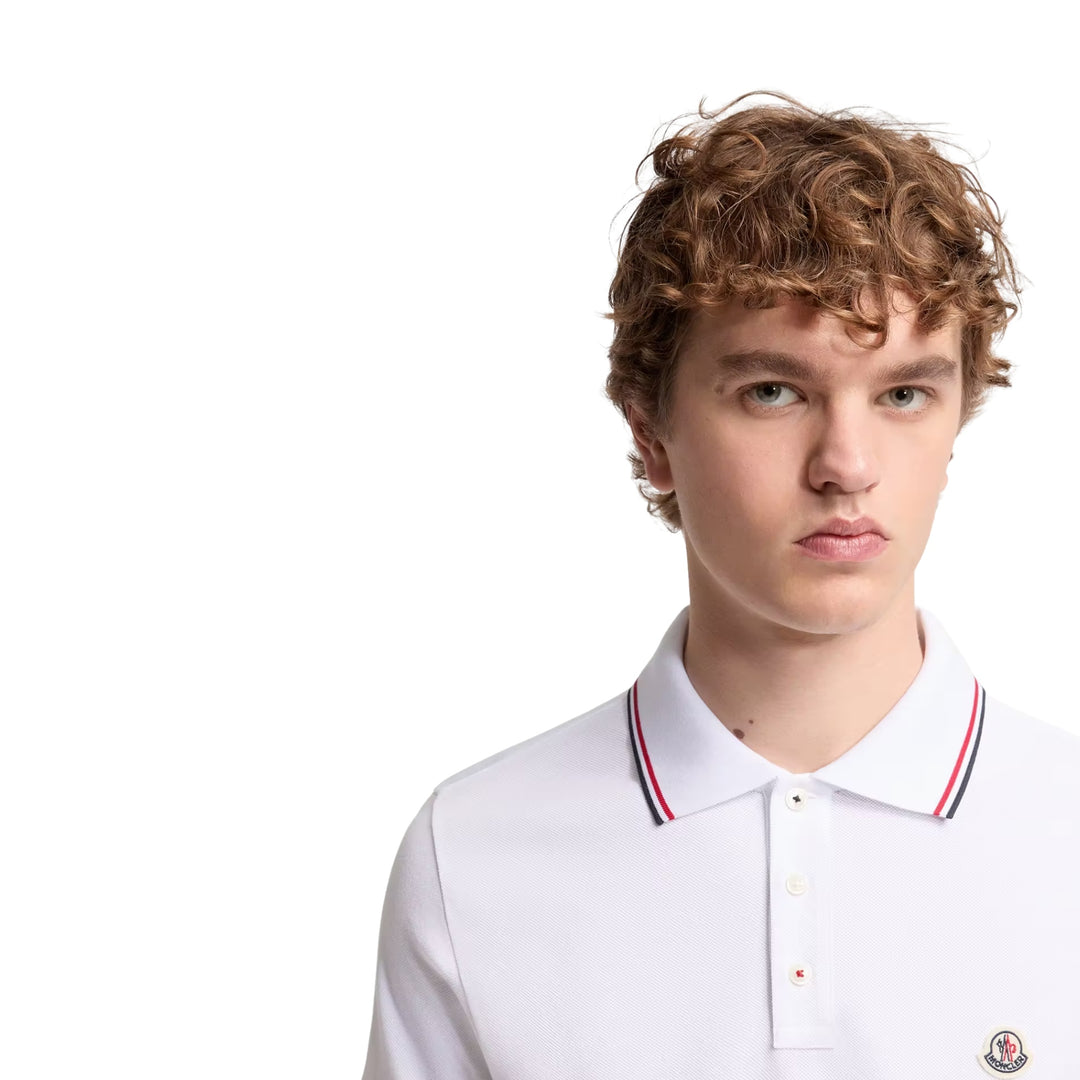 Short Sleeve Polo in White