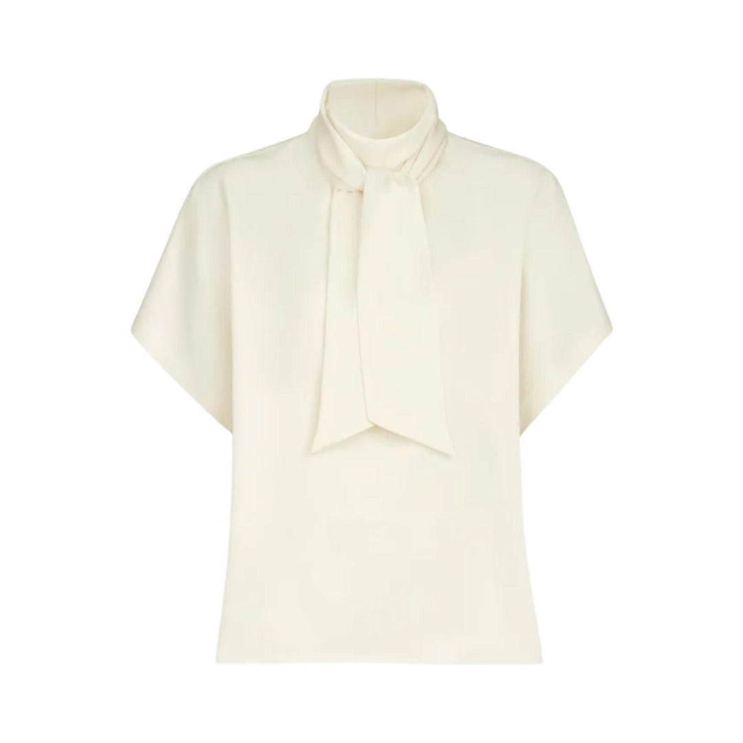 Silk Satin High Neck Top