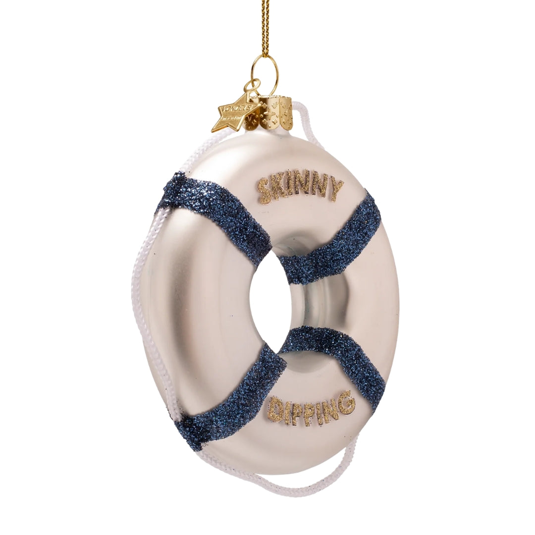 Skinny Dipping Lifebuoy Ornament