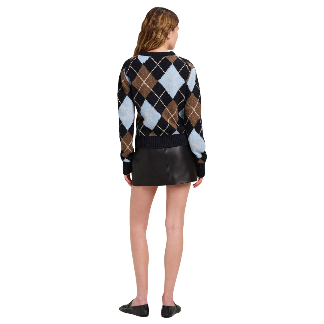 Skyler Cardigan in Sky Blue Combo