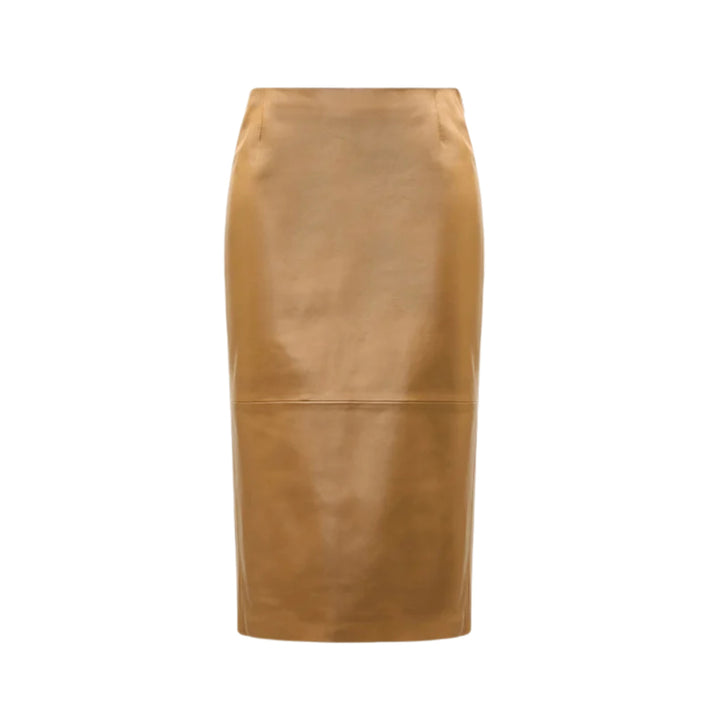 Sleek Statement Skirt in Saffron