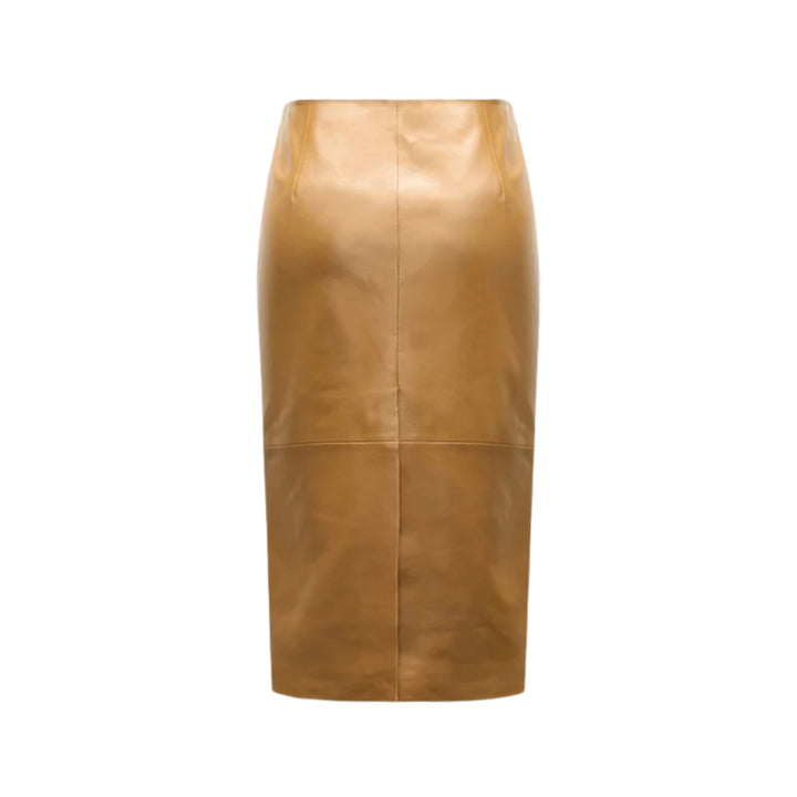 Sleek Statement Skirt in Saffron