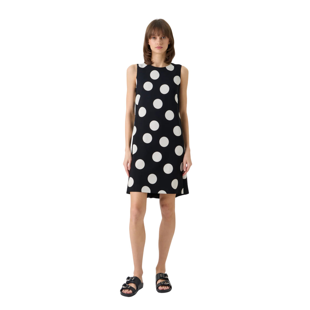 Sleeveless Dress in Polkadot