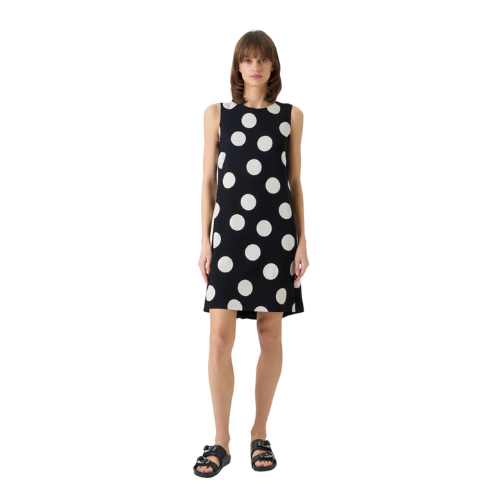Sleeveless Dress in Polkadot
