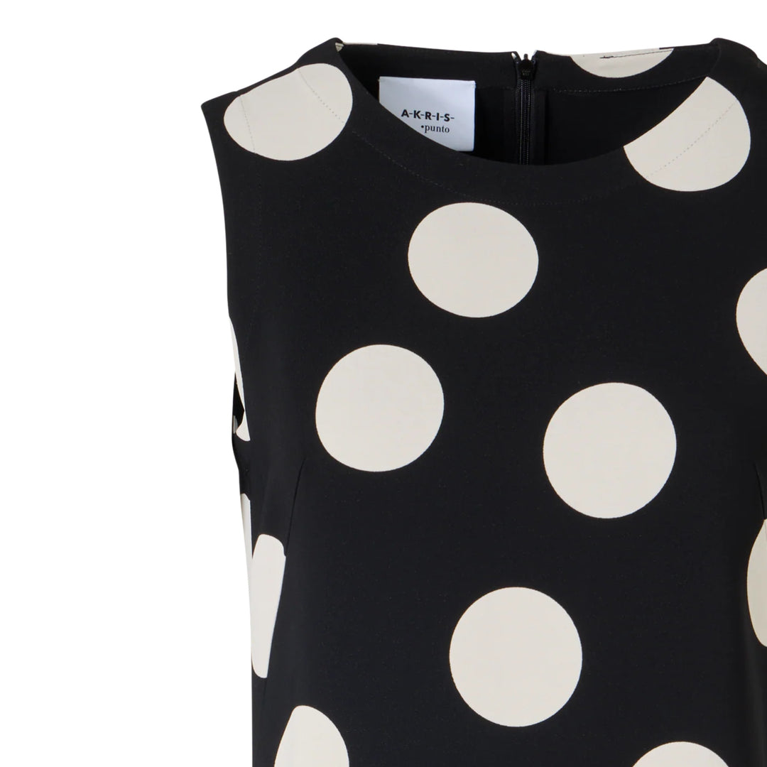 Sleeveless Dress in Polkadot