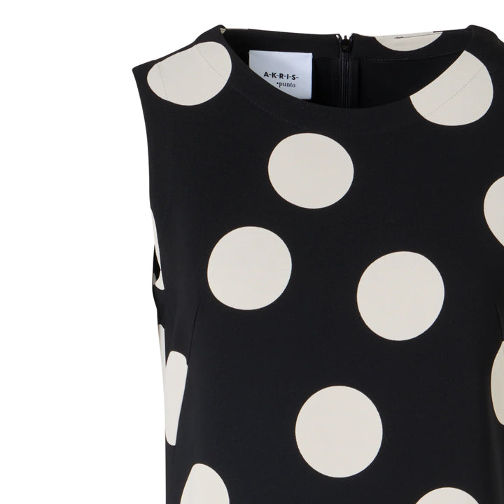 Sleeveless Dress in Polkadot