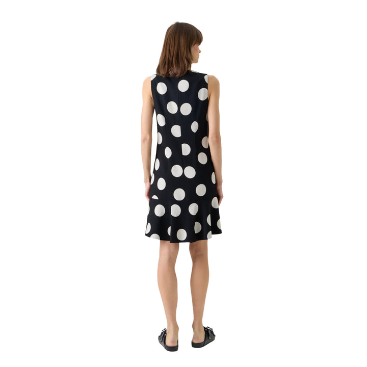 Sleeveless Dress in Polkadot