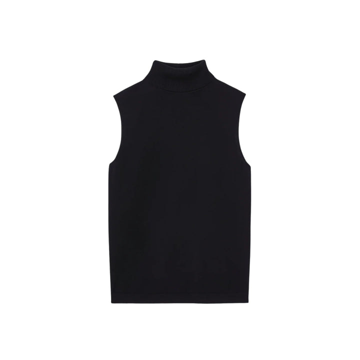 Sleeveless Turtleneck Shell
