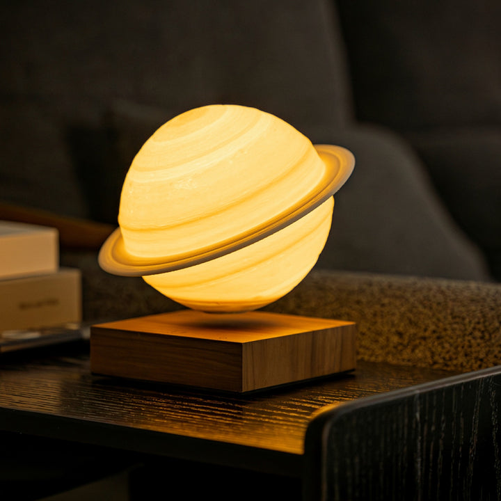 Smart Saturn Lamp - Walnut