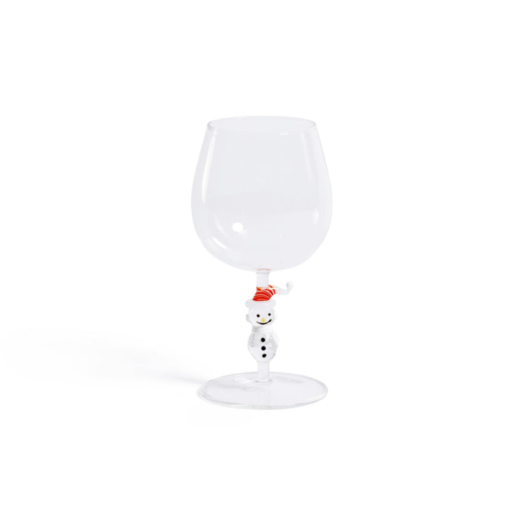 Snowman Sips Martini Glass