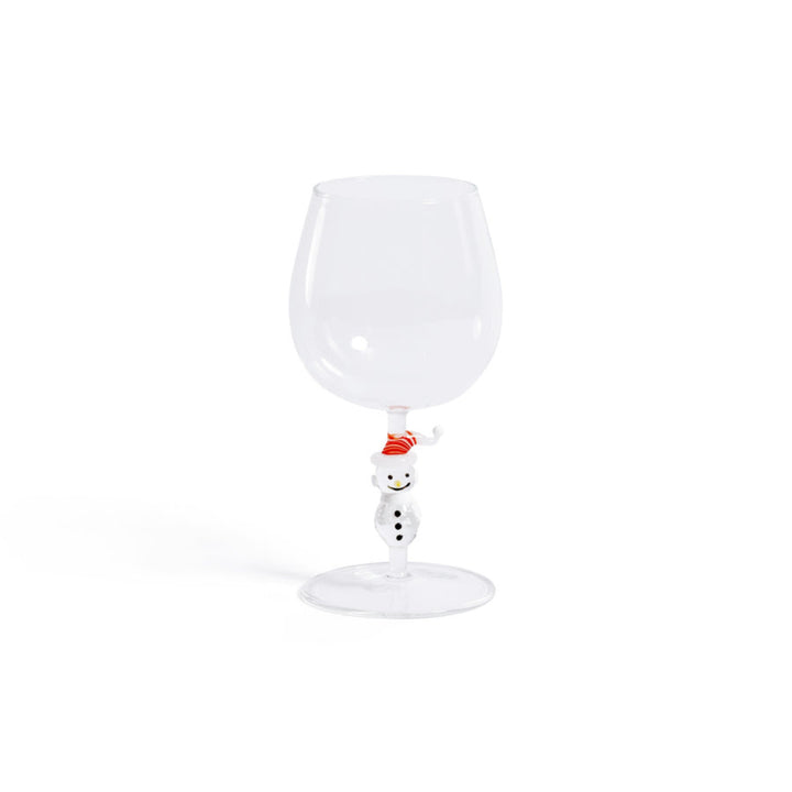 Snowman Sips Martini Glass