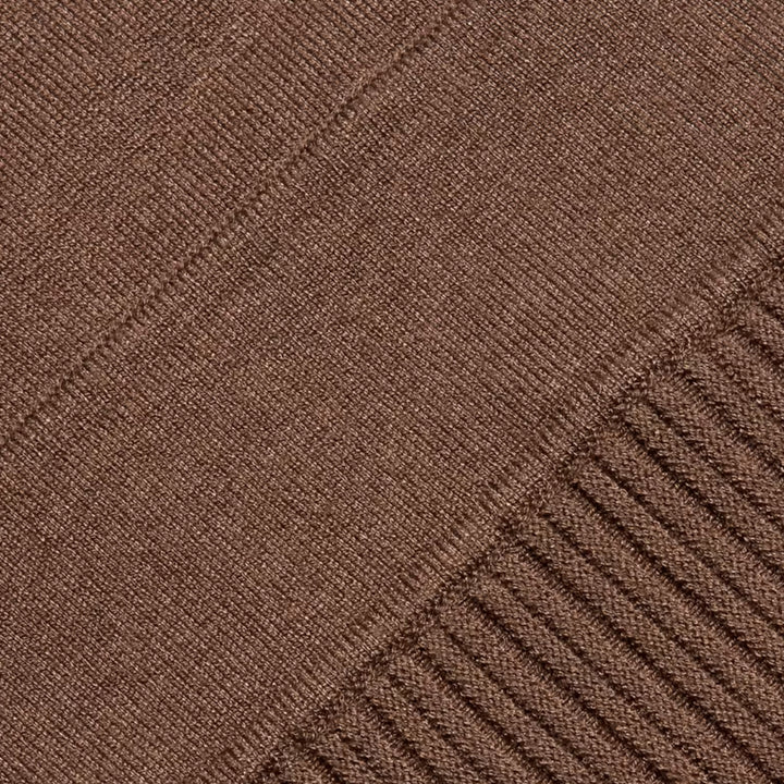 Solaire Funnel Neck Knit Dress in Amberwood