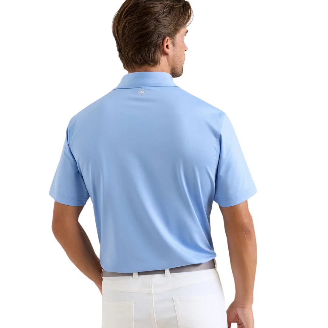 Solid Performance Jersey Polo in Bluebird