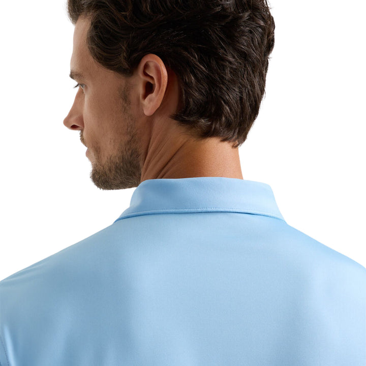 Solid Performance Jersey Polo in Cottage Blue