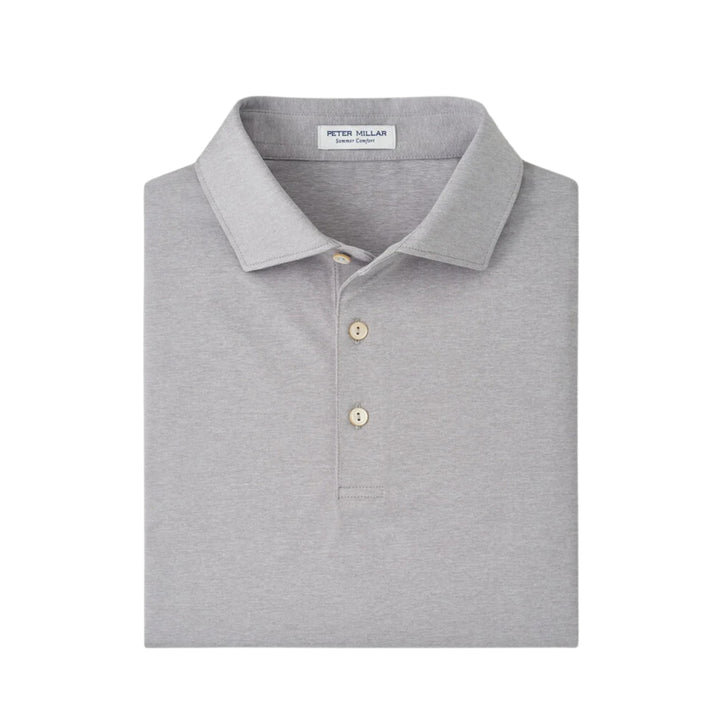 Solid Performance Jersey Polo in Gale Grey