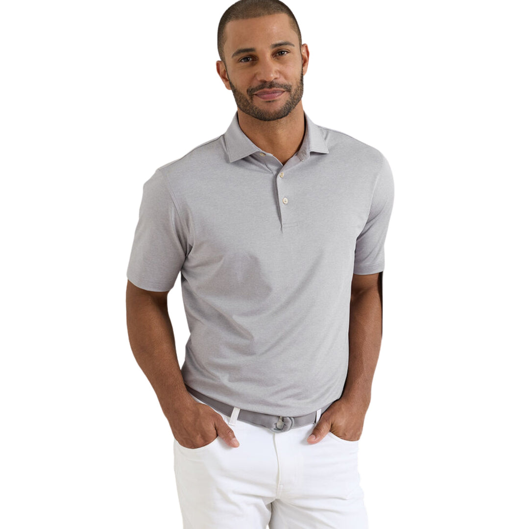 Solid Performance Jersey Polo in Gale Grey