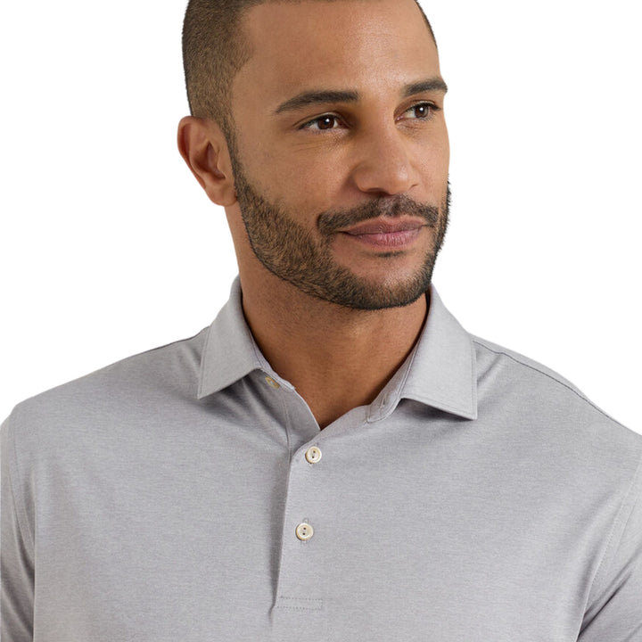 Solid Performance Jersey Polo in Gale Grey