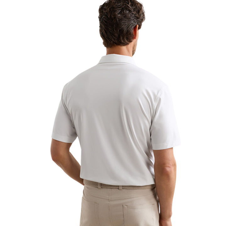Solid Performance Jersey Polo in White