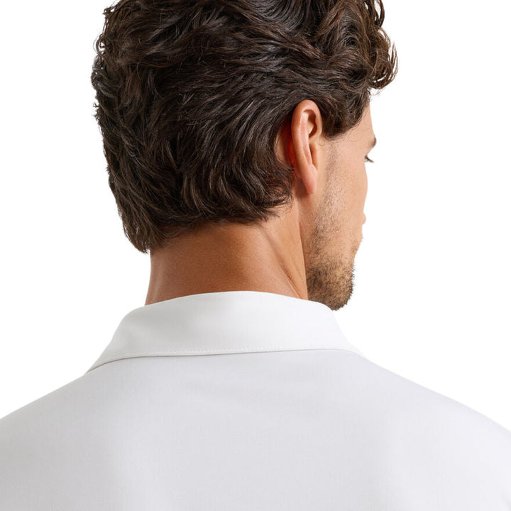 Solid Performance Jersey Polo in White