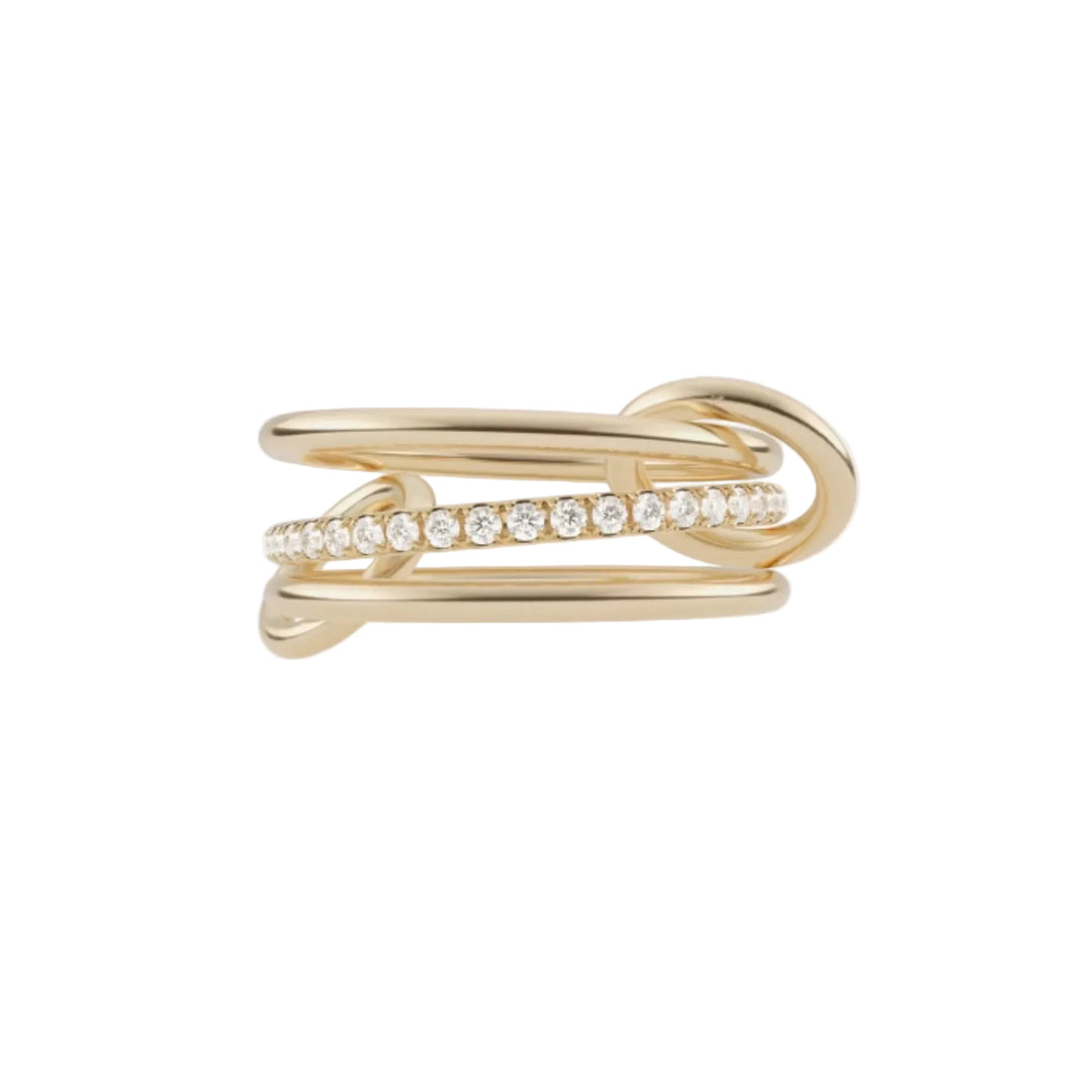 Sonny 3 Link YG Diamond Ring - .45tcw - Size 9