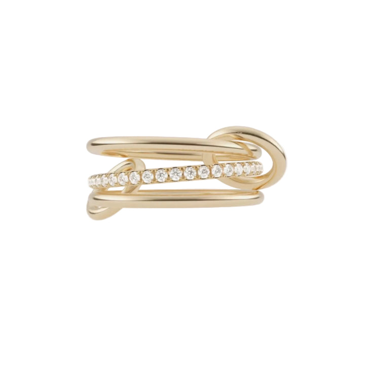 Sonny 3 Link YG Diamond Ring - .45tcw - Size 9