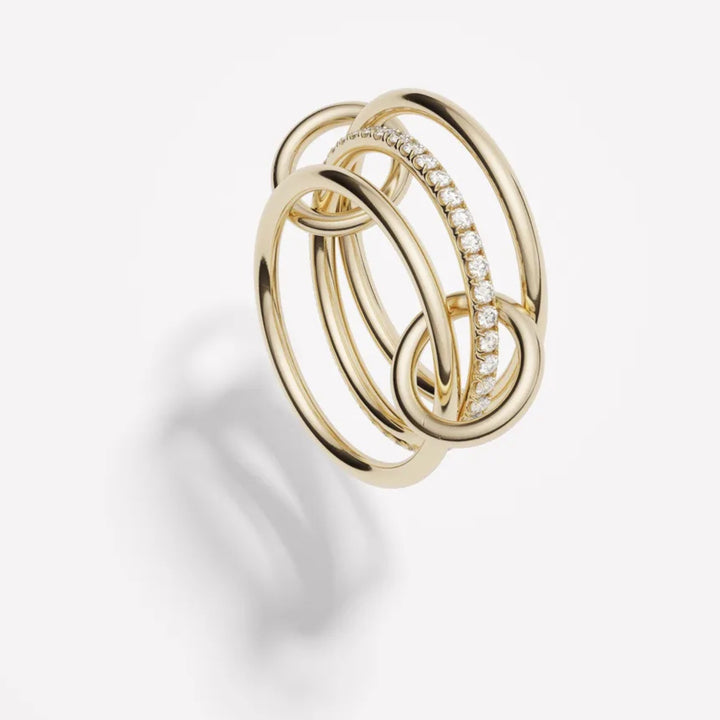 Sonny 3 Link YG Diamond Ring - .45tcw - Size 9