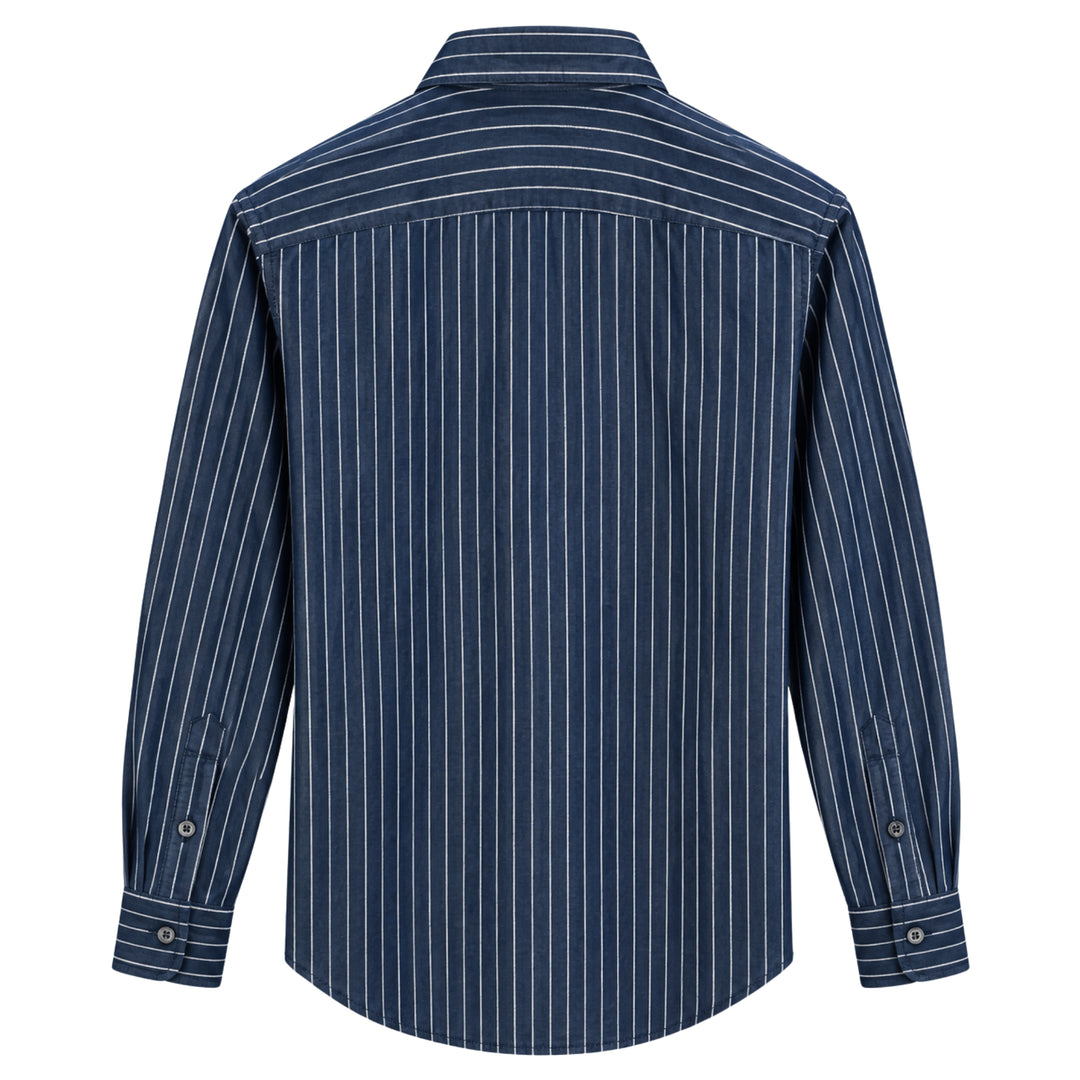 Sport Shirt in Denim Stripe