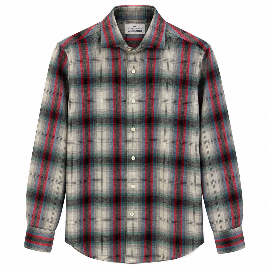 Sport Shirt in Seersucker Plaid
