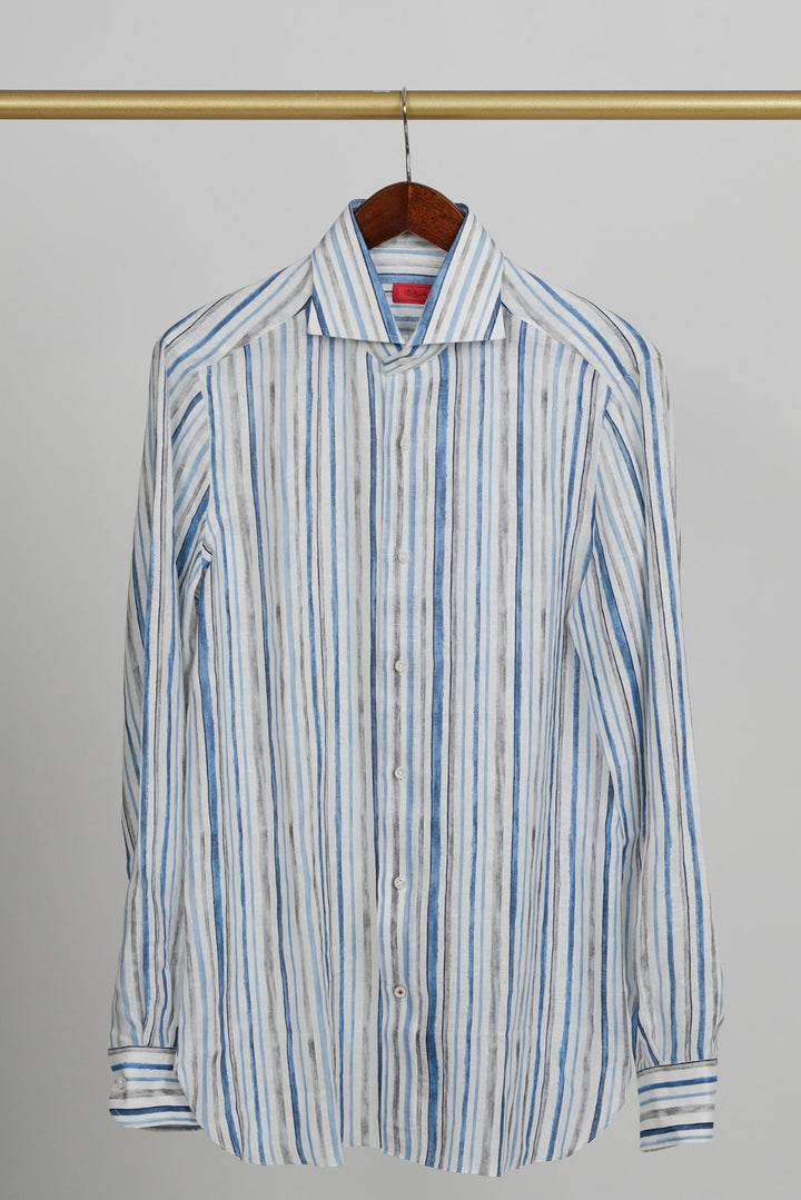 Blue and White Sport Shirt