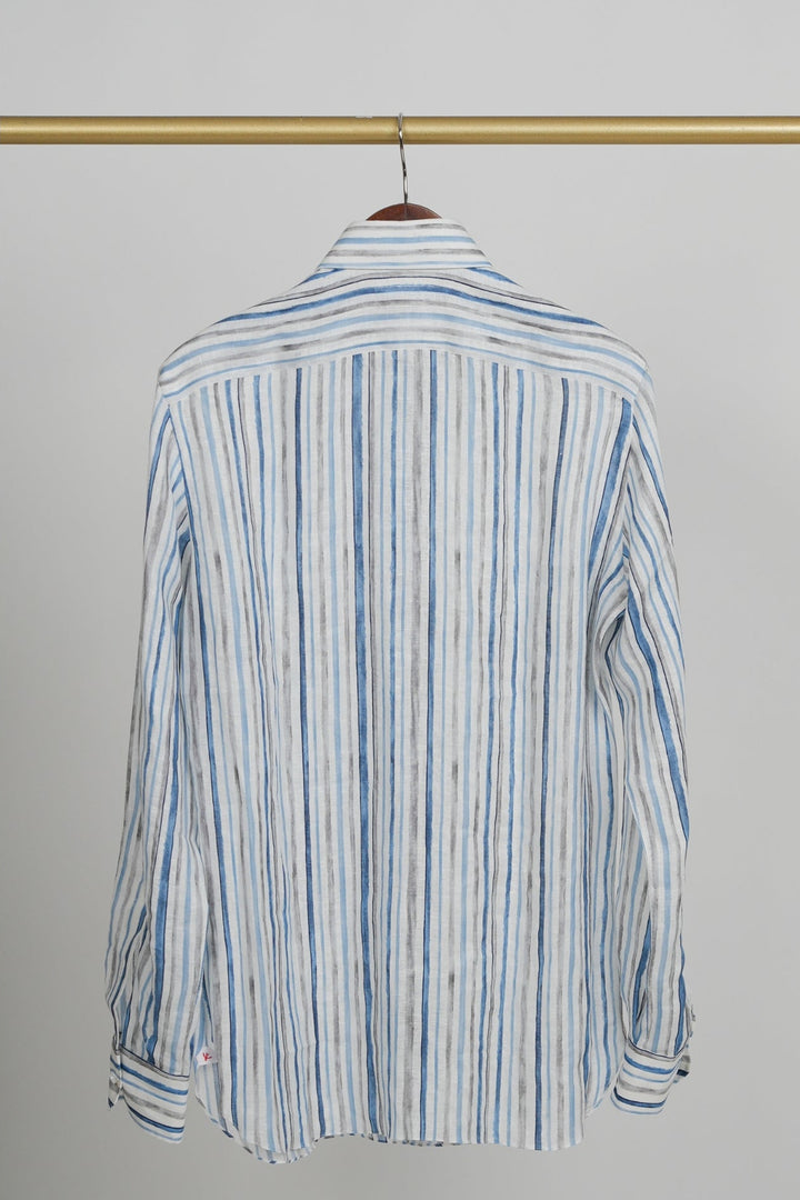 Blue and White Sport Shirt