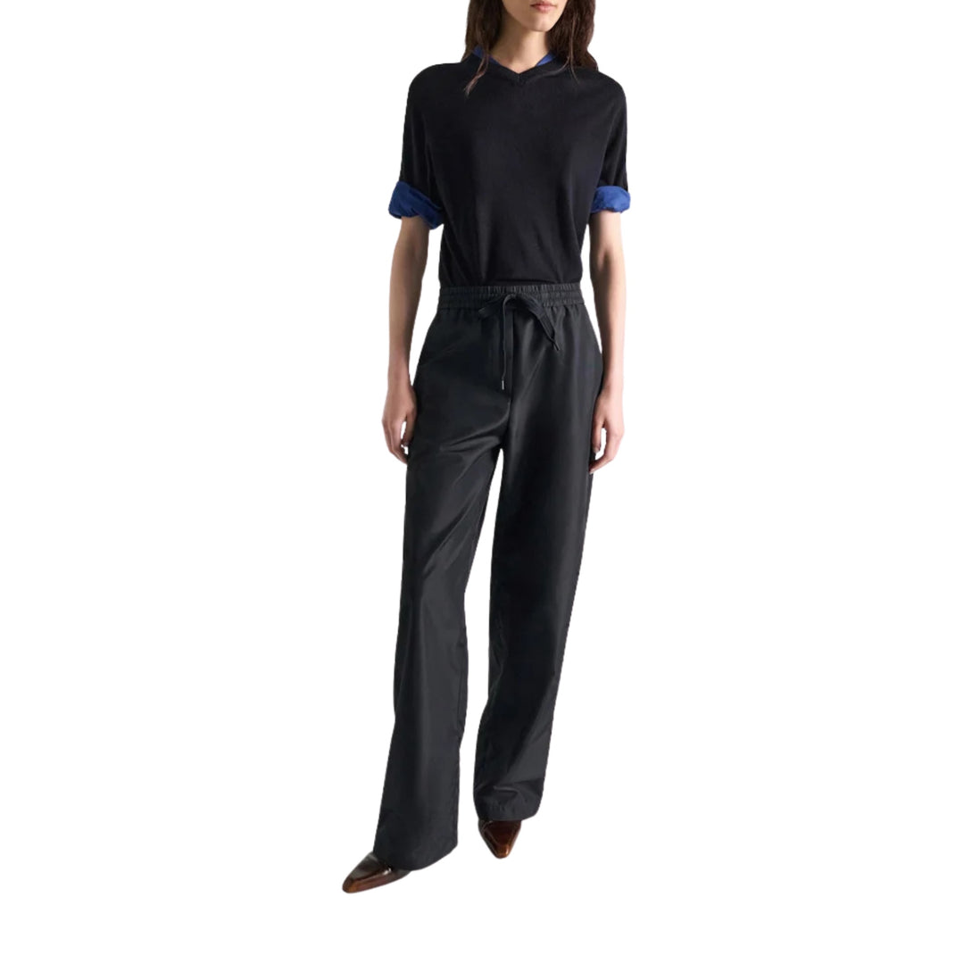 Sporty Elegance Pants in Midnight Navy