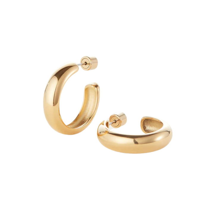 Staple Hoops Medium - Gold