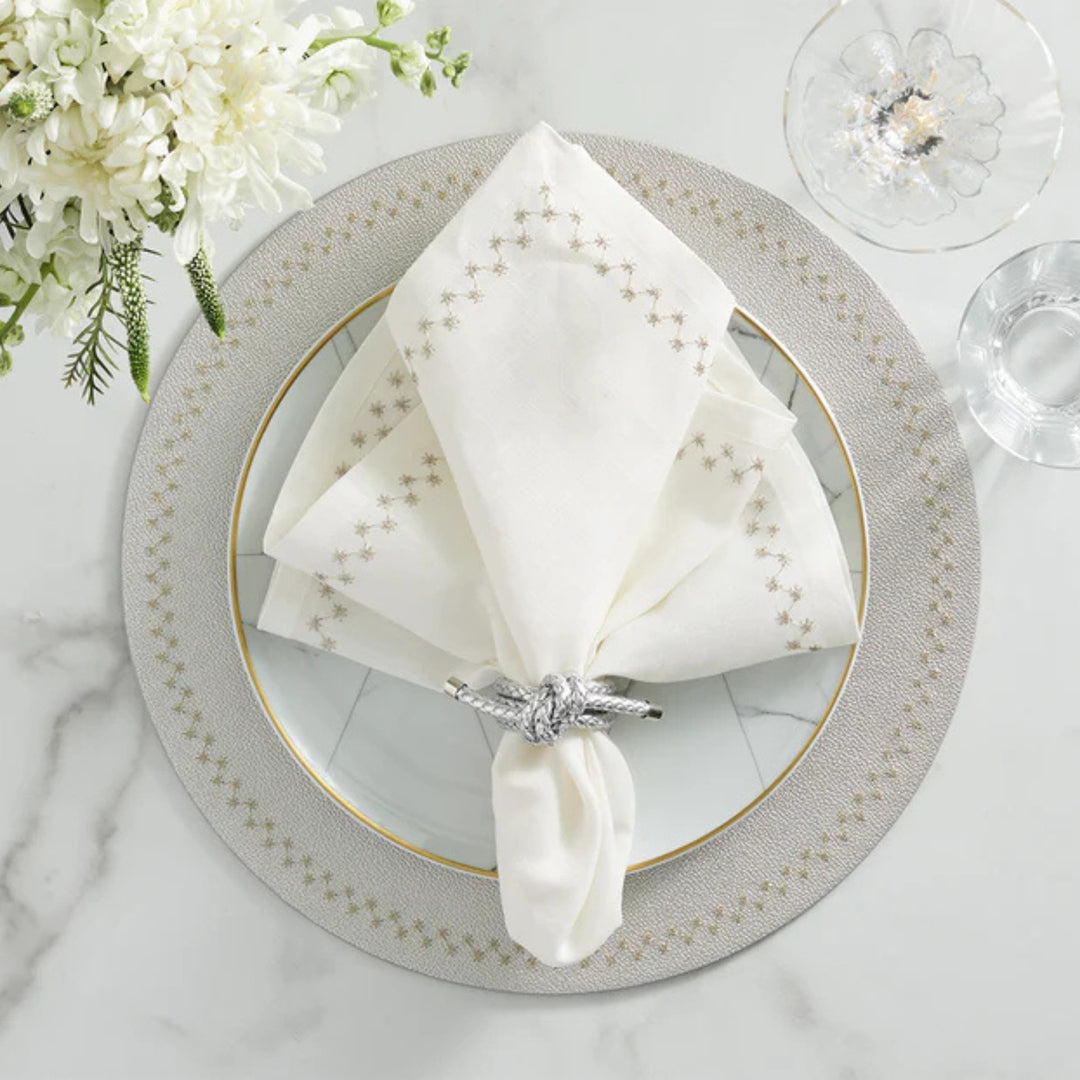 Starry Night Napkin - Silver