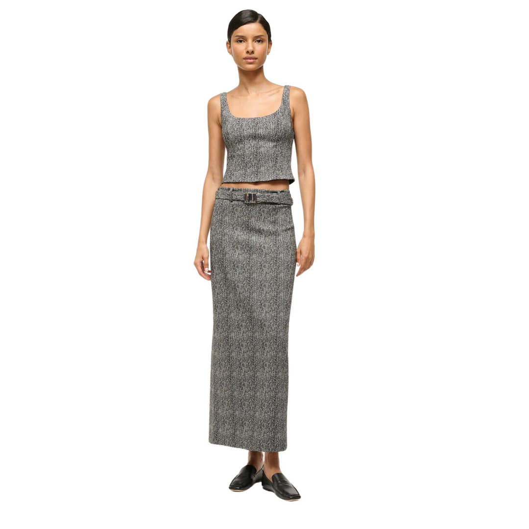 Murray Skirt - Textured Herringbone